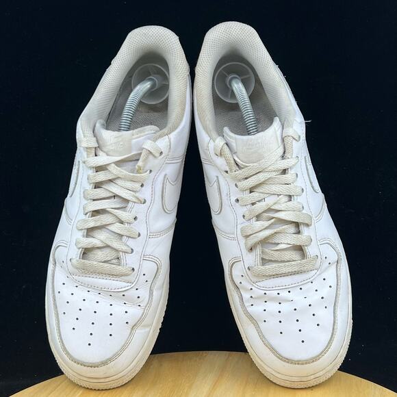 Nike Air Force 1 '07 Low Triple White Shoes Sneakers Men's Size 10 CW2288-111 - Picture 8 of 10